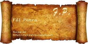 Fél Petra névjegykártya